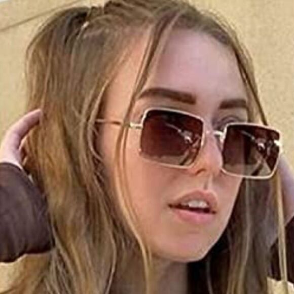 Trendy Thin Rectangle Frame Sunglasses main image 4